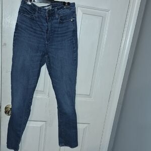 PAIGE High Rise Blue Jeans